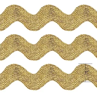 Ric Rac - DVRR.011 - 1" Metallic Gold