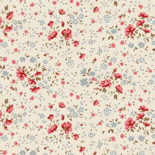 150014 - Tilda - Village Life - Wide Back - Ellie Red/Slate 108"