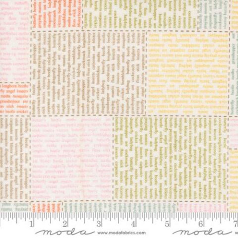 Bug Collector, Sweetwater Fabric, Sweetwater, Moda Fabrics, Bug Collector by Sweetwater, 55730 11 - The News - Cloud
