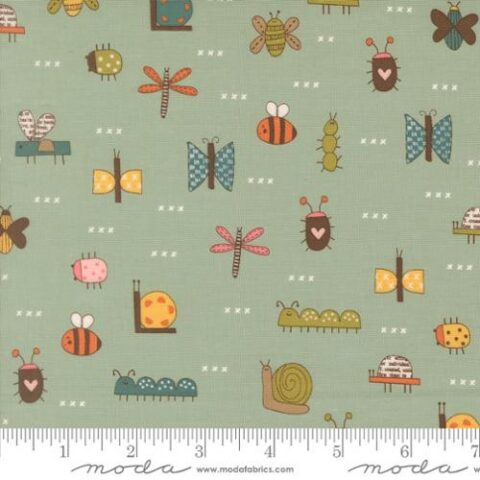 Bug Collector, Sweetwater Fabric, Sweetwater, Moda Fabrics, Bug Collector by Sweetwater, 55731 12 - Bug Collector Sky