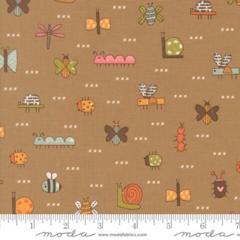 Bug Collector, Sweetwater Fabric, Sweetwater, Moda Fabrics, Bug Collector by Sweetwater, 55731 19 - Bug Collector Stone