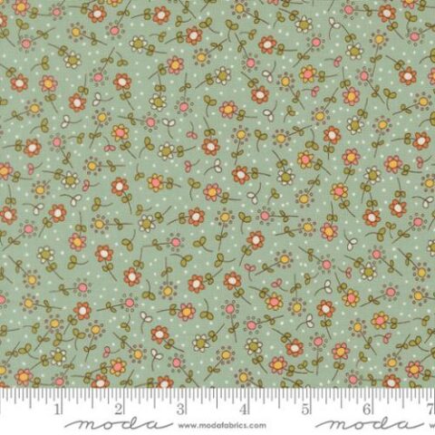 Bug Collector, Sweetwater Fabric, Sweetwater, Moda Fabrics, Bug Collector by Sweetwater, 55733 12 - Meadow - Sky