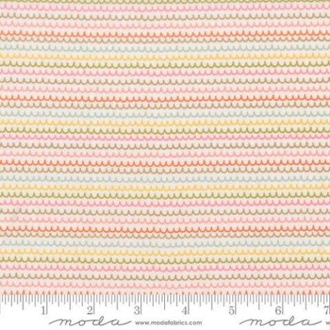 Bug Collector, Sweetwater Fabric, Sweetwater, Moda Fabrics, Bug Collector by Sweetwater, 55735 11 - Squiggles Stripes - Cloud